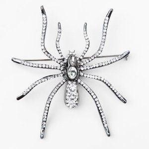 Zara Rhinestone Spider Pin NWT